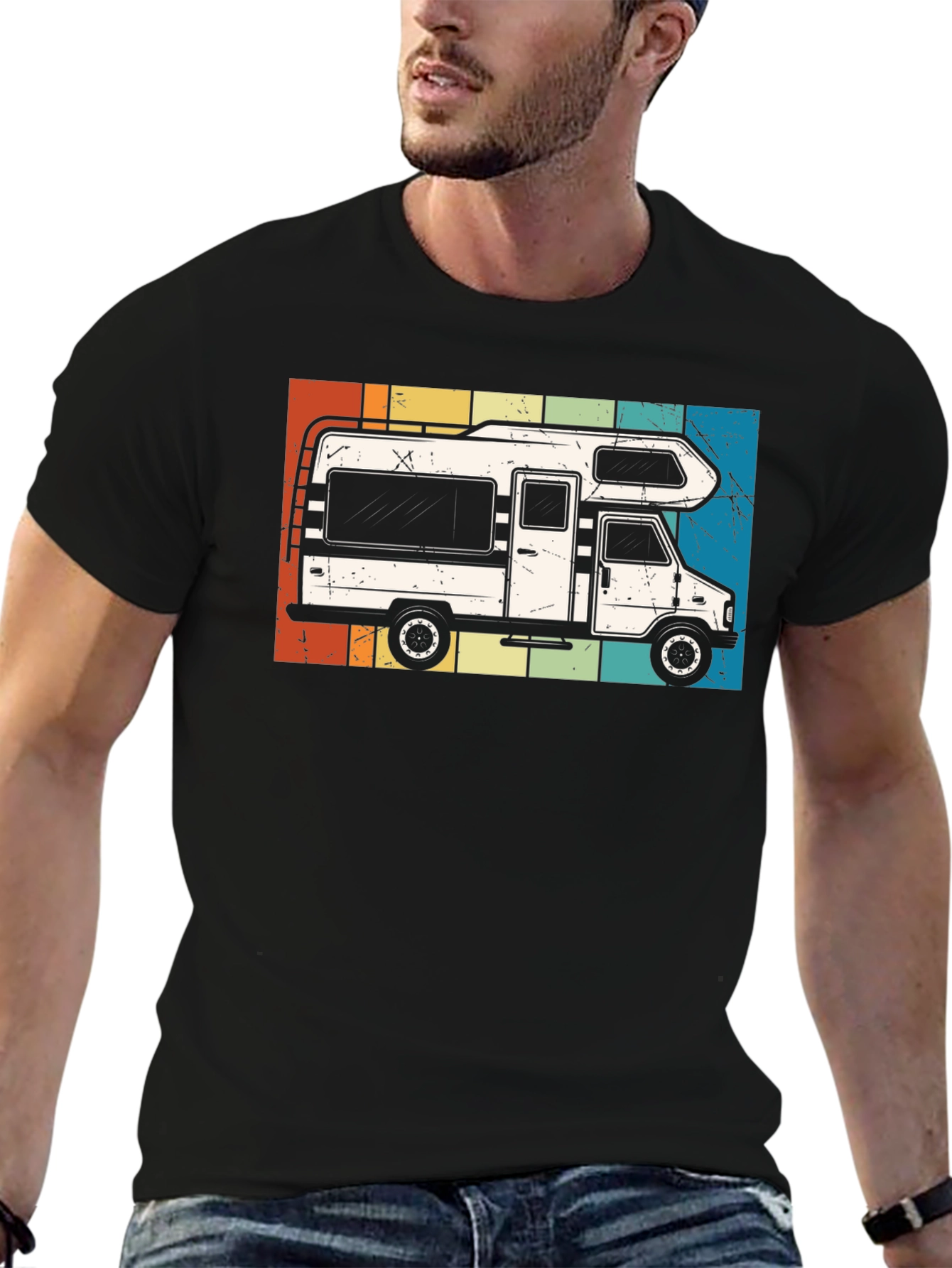 Vintage RV Camper T-Shirt - Retro Road Trip Tee