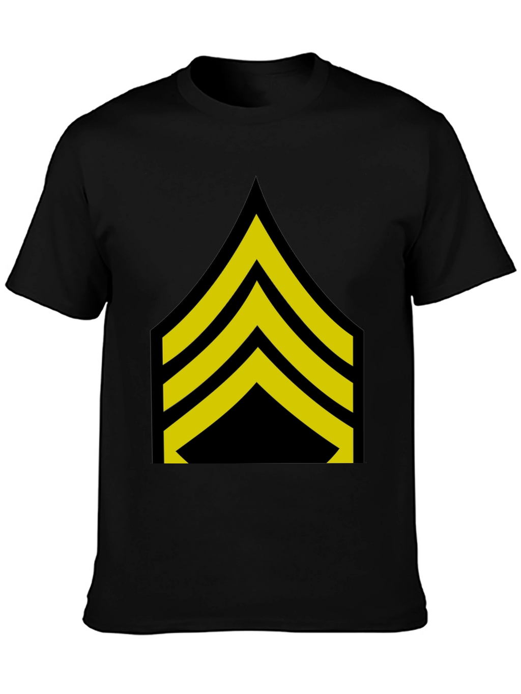 Sergeant Stripes T-Shirt - Bold Military Style Tee
