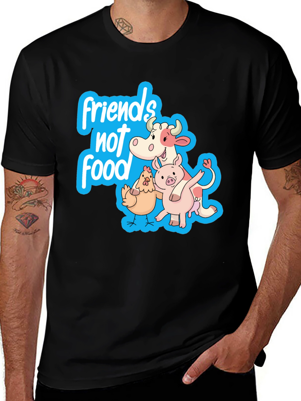 Friends Not Food Vegan T-Shirt