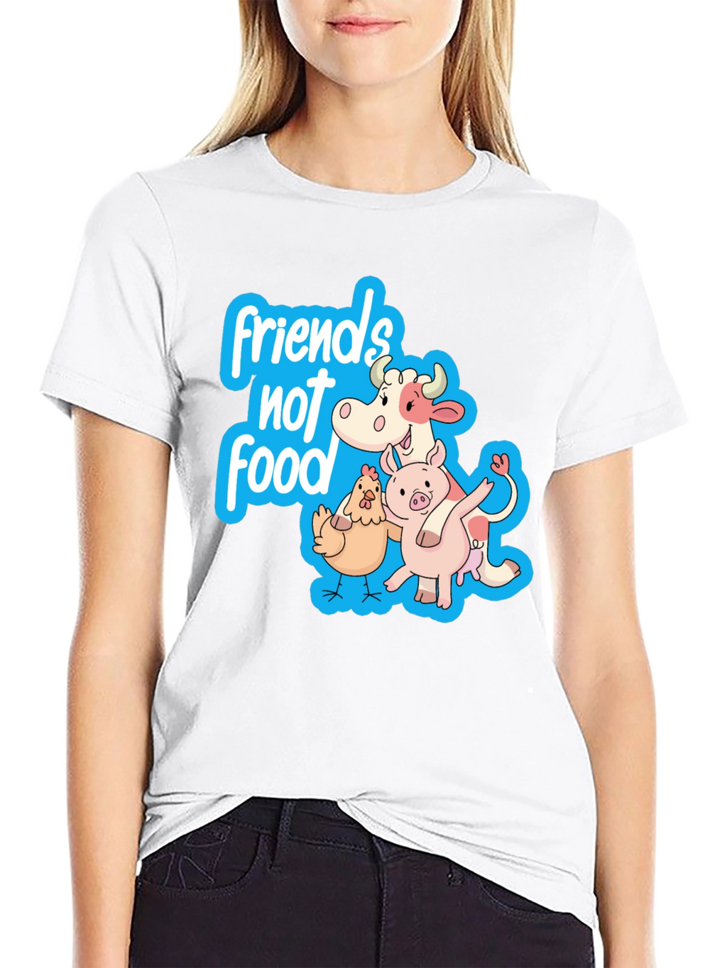 Friends Not Food Vegan T-Shirt