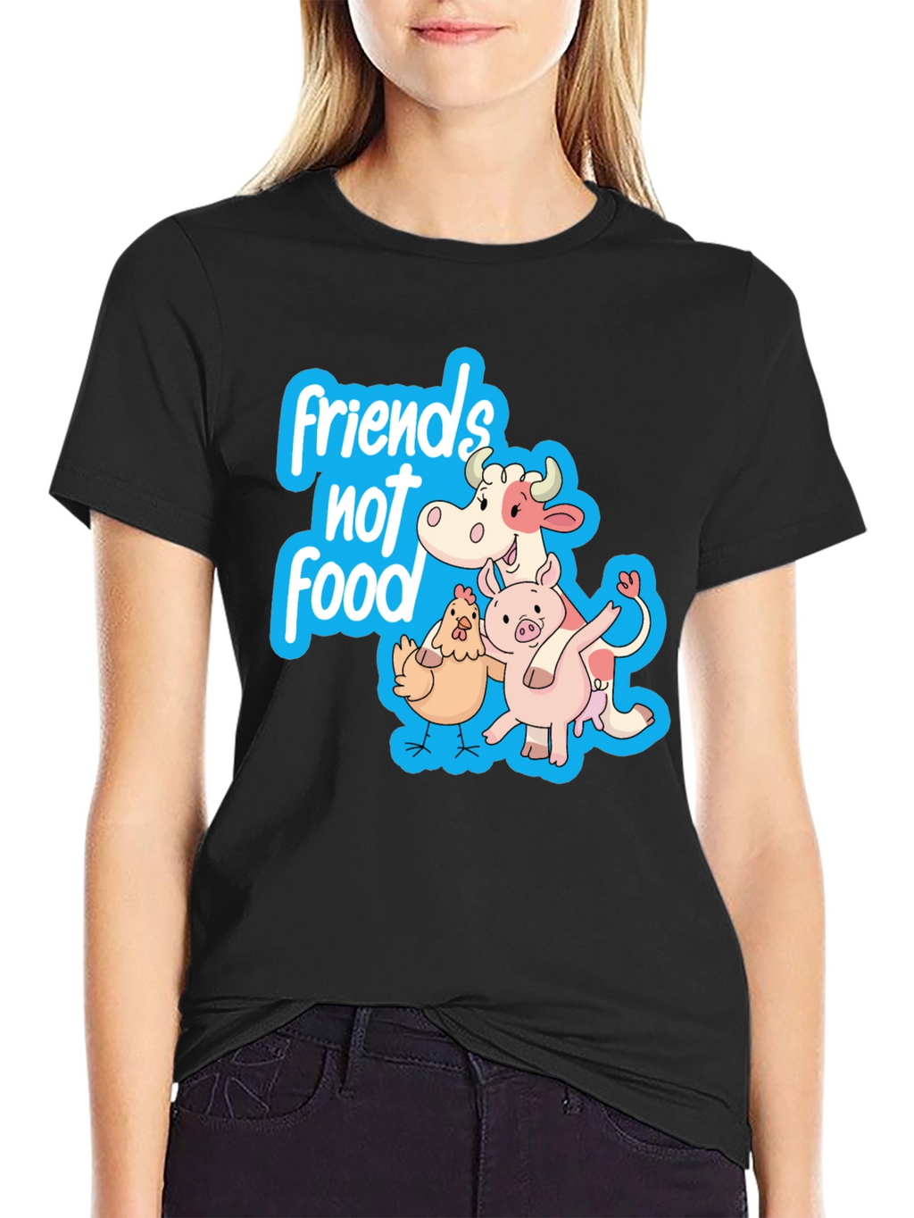Friends Not Food Vegan T-Shirt