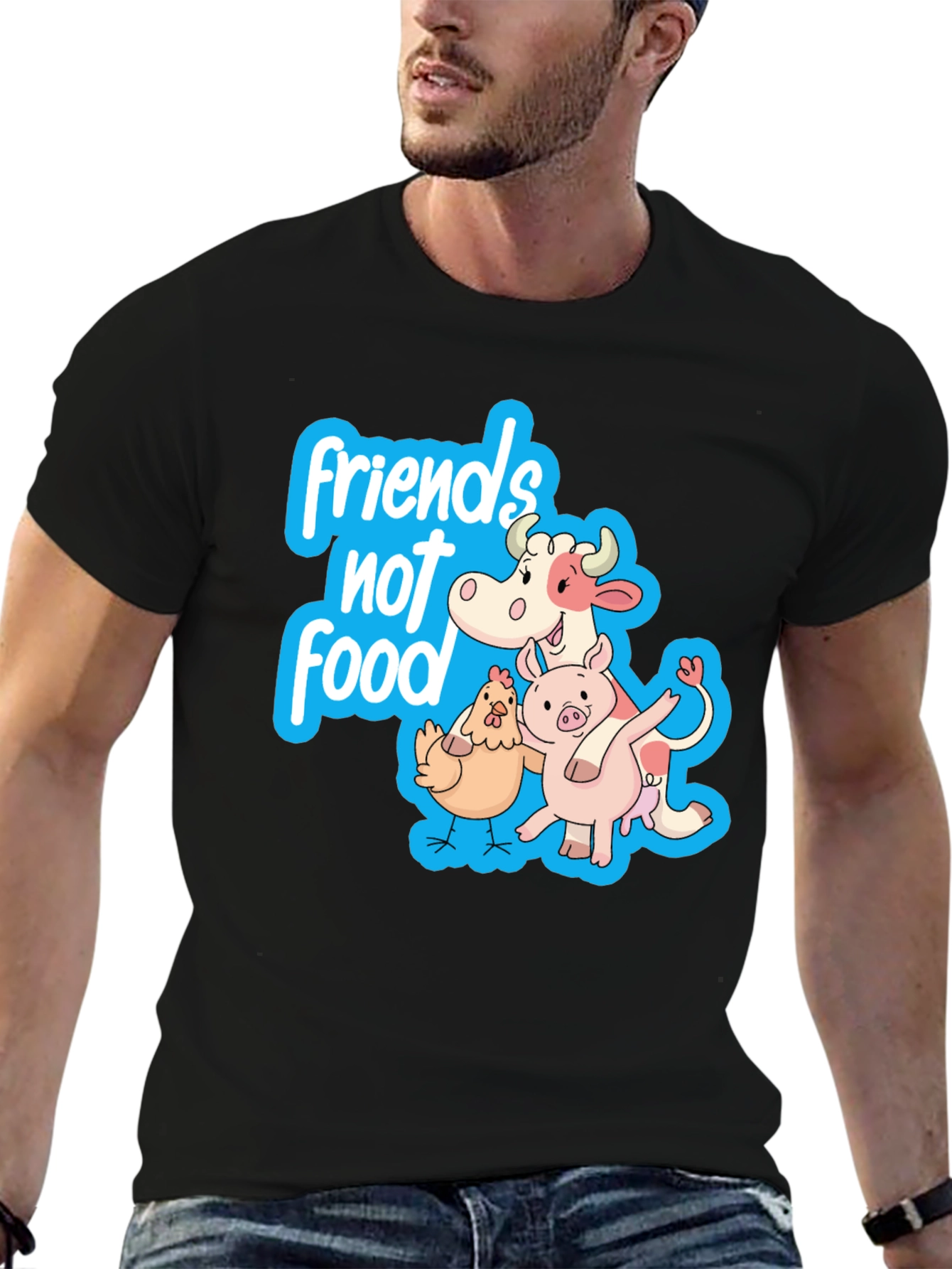 Friends Not Food Vegan T-Shirt