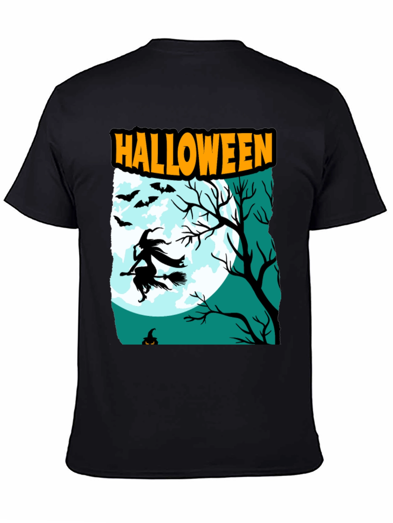 Halloween Witch Graphic T-Shirt