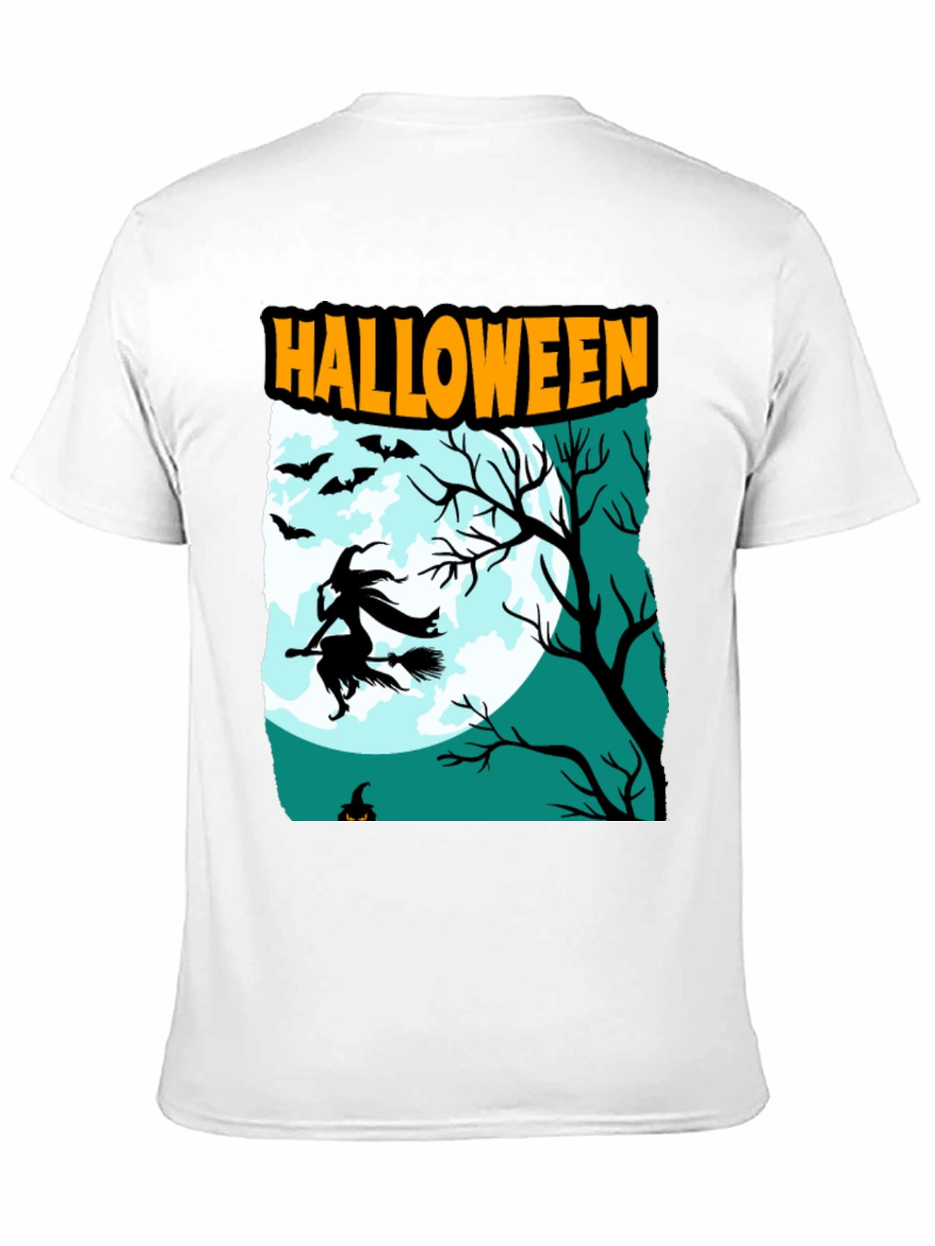Halloween Witch Graphic T-Shirt
