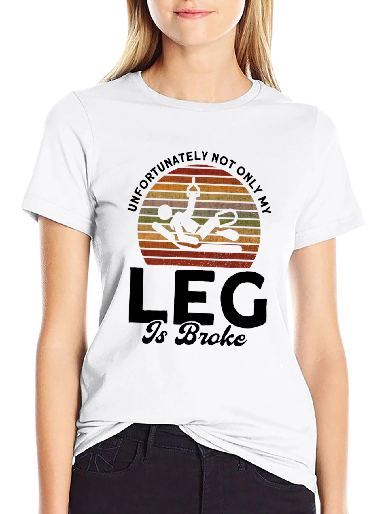 Funny Broken Leg T-Shirt - Circus Fail Humor