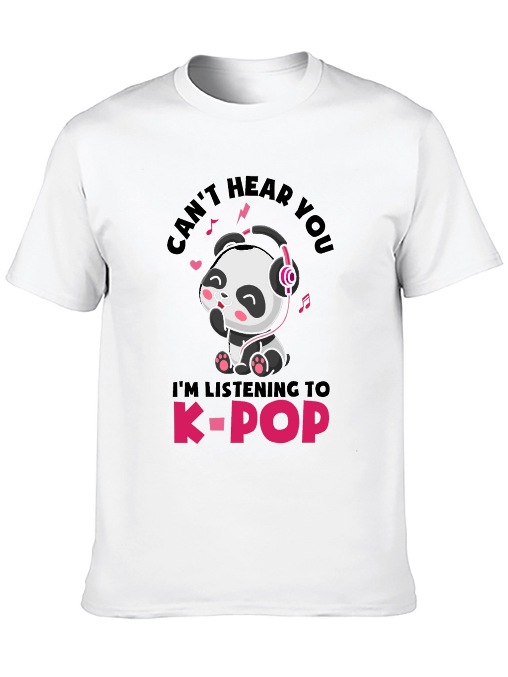 Cute Panda K-Pop T-Shirt - Unisex