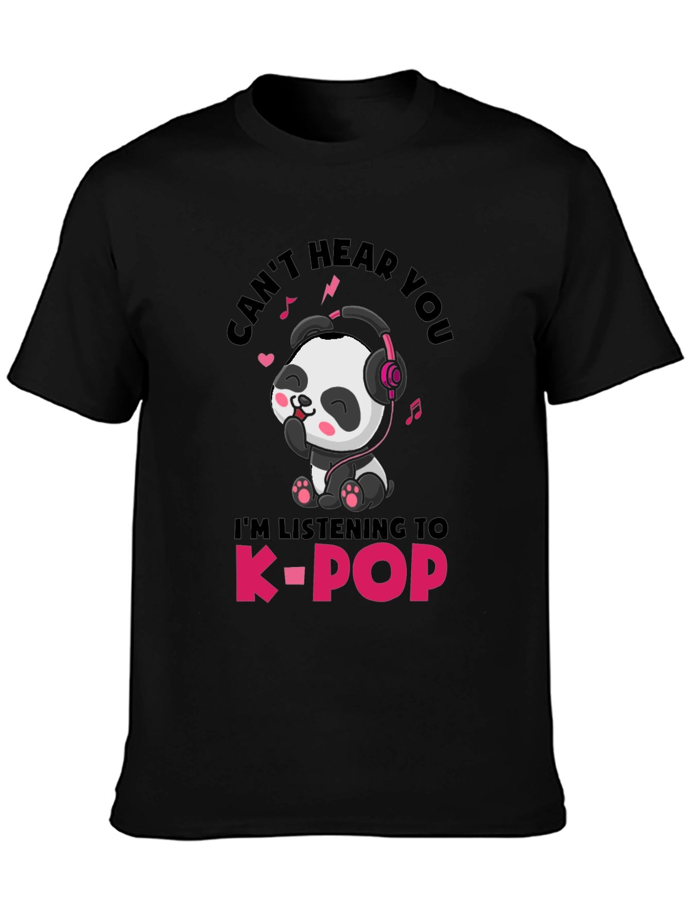 Cute Panda K-Pop T-Shirt - Unisex