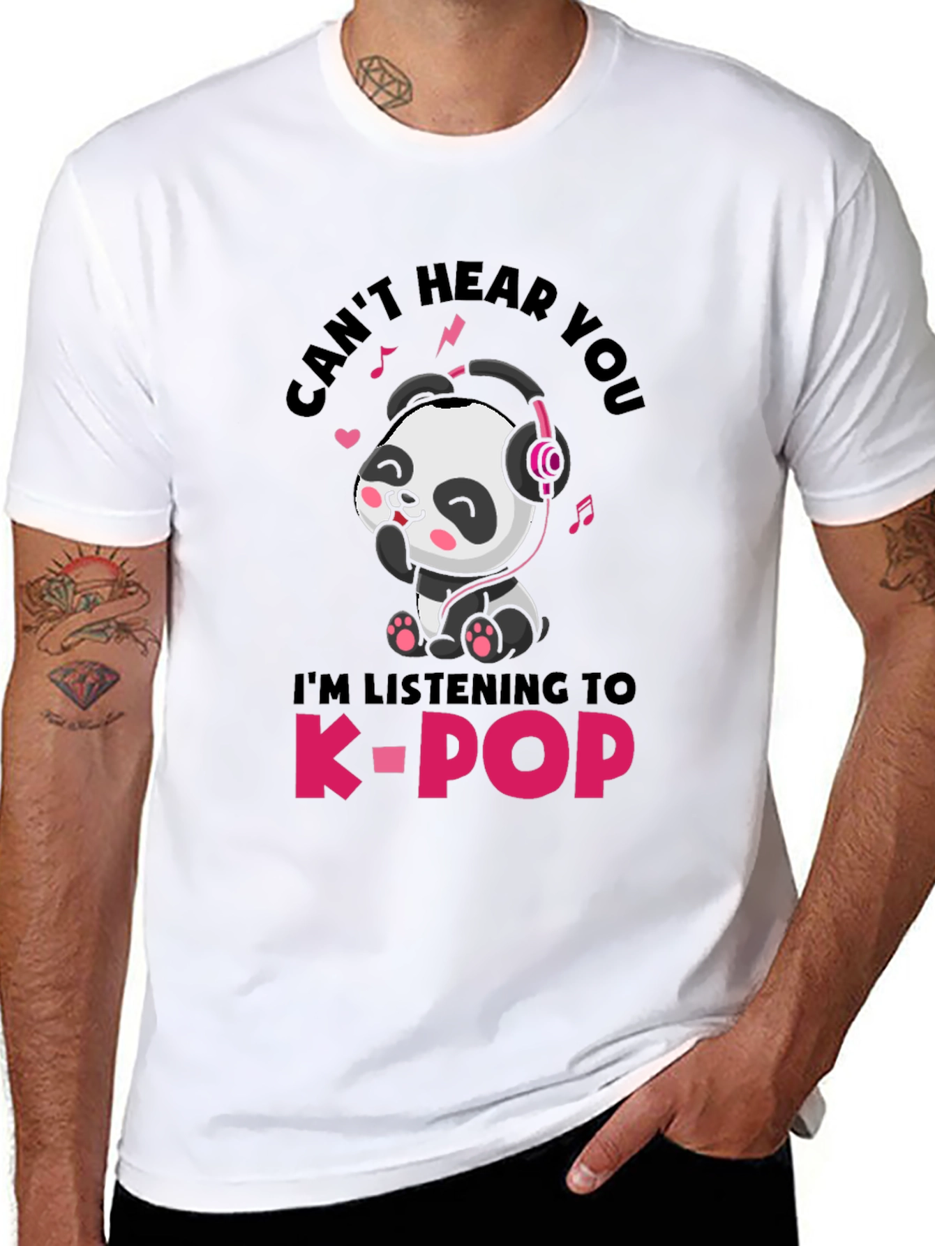 Cute Panda K-Pop T-Shirt - Unisex