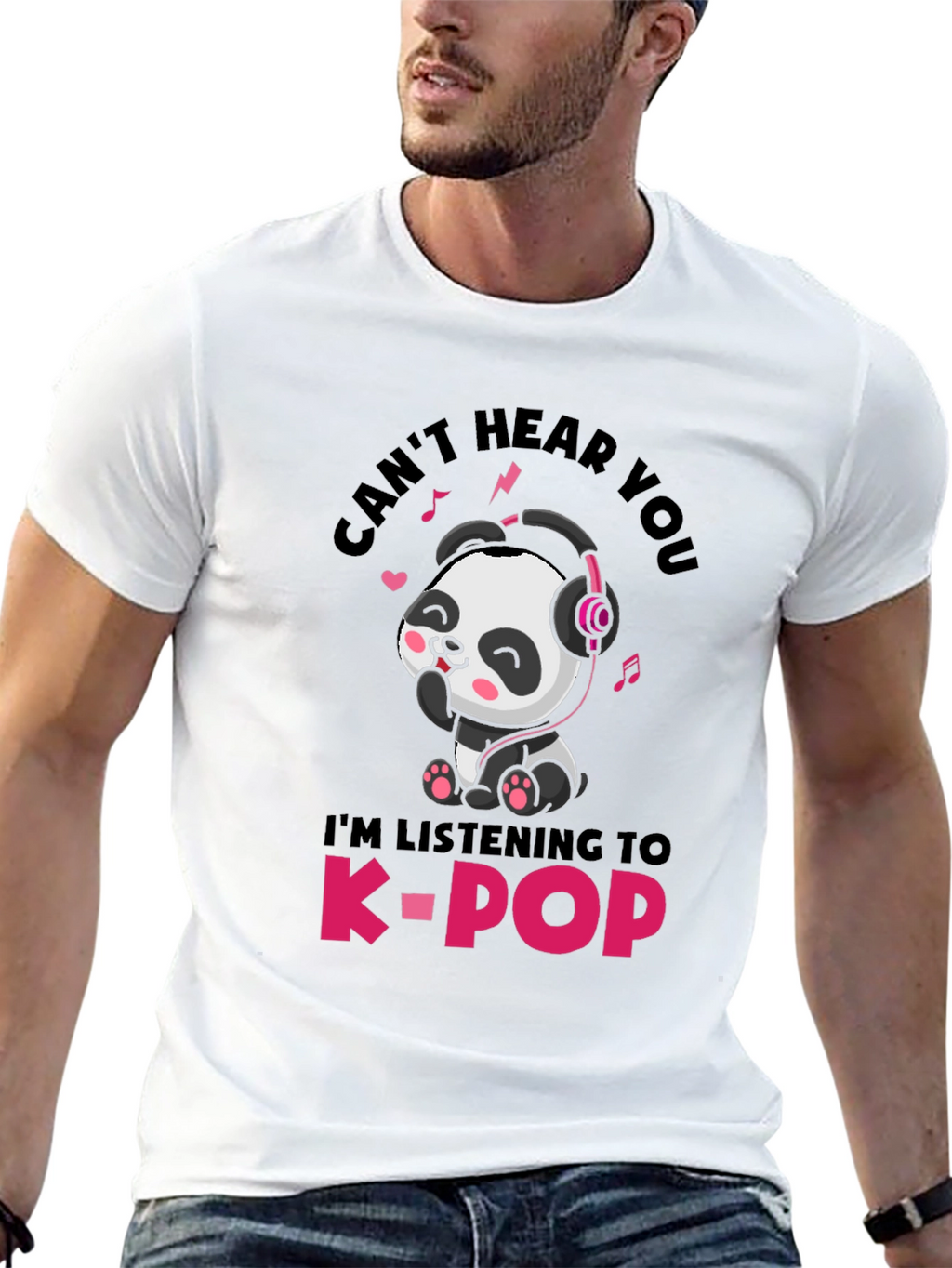 Cute Panda K-Pop T-Shirt - Unisex