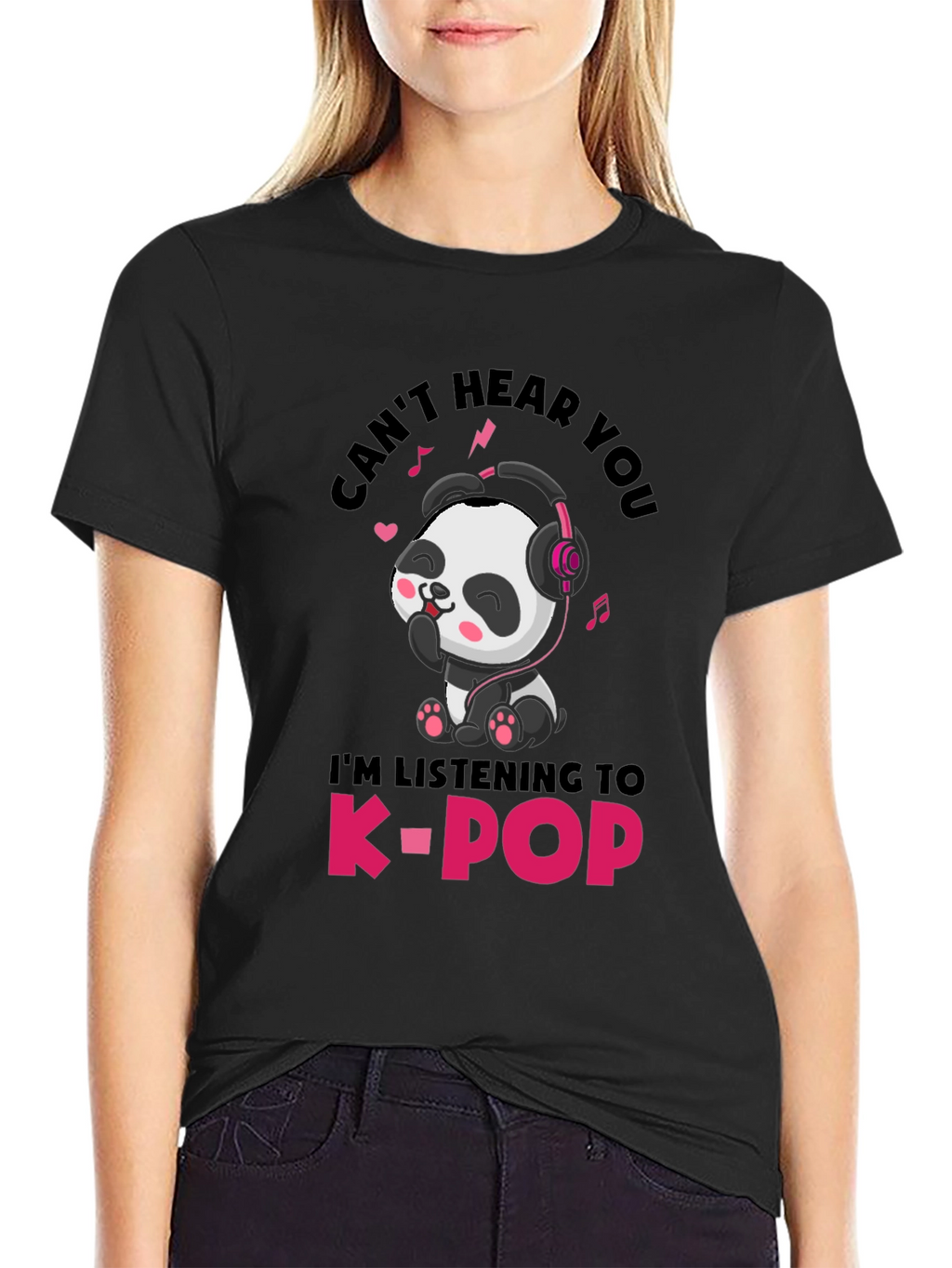 Cute Panda K-Pop T-Shirt - Unisex