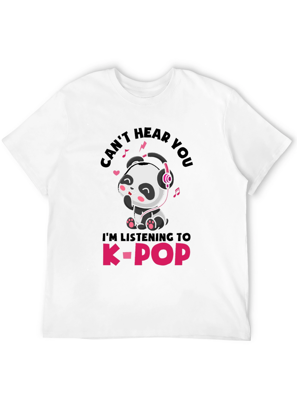 Cute Panda K-Pop T-Shirt - Unisex