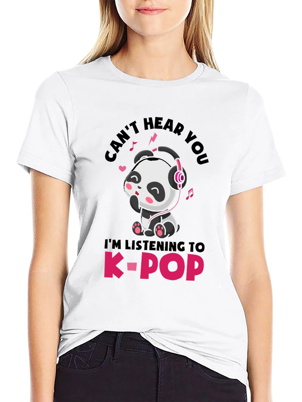 Cute Panda K-Pop T-Shirt - Unisex