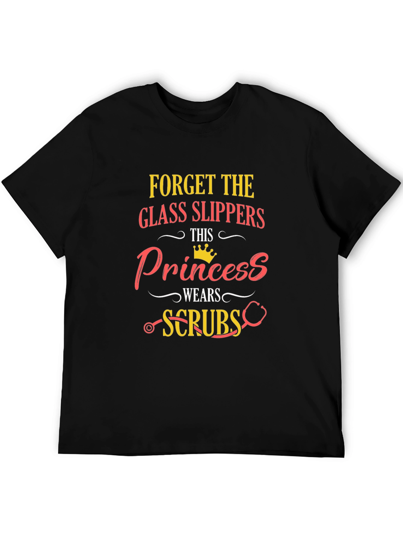 Princess Wears Scrubs Graphic Tee