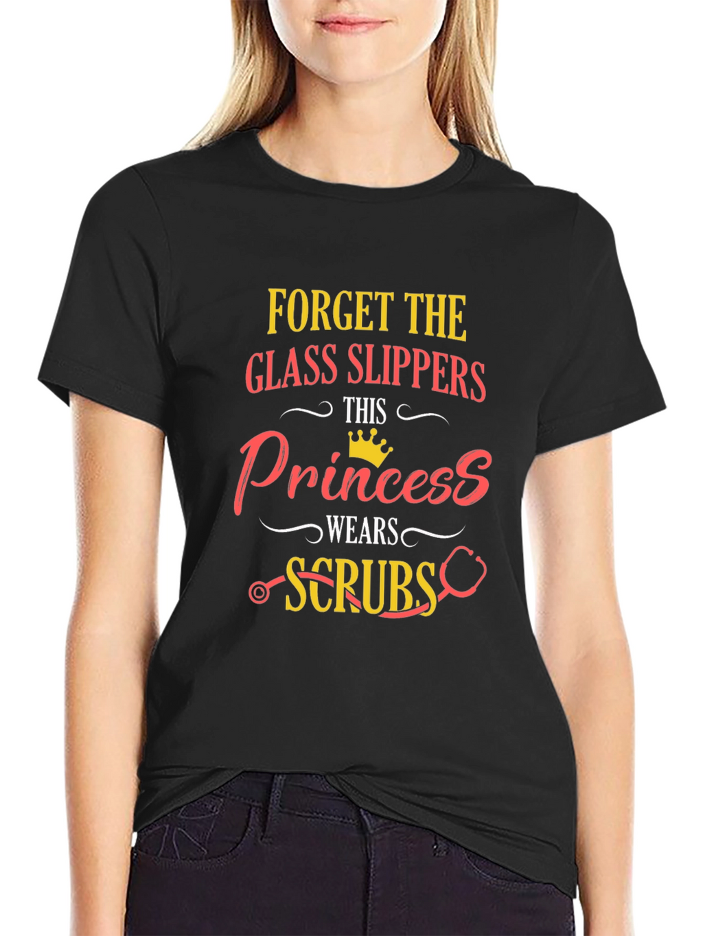 Princess Wears Scrubs Graphic Tee