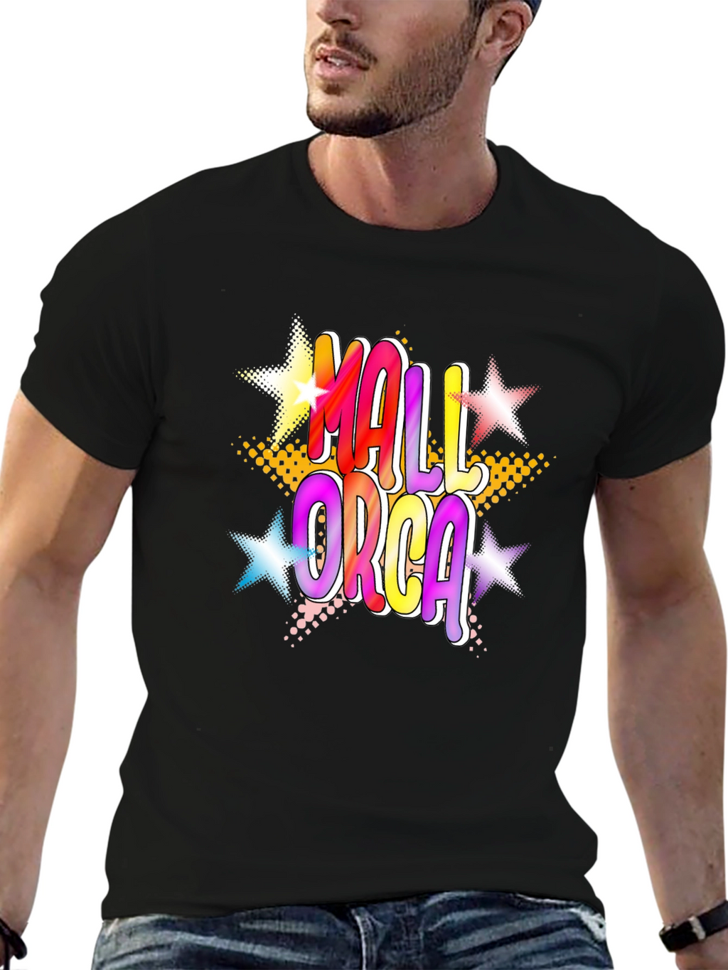 Mallorca Graphic T-Shirt Black Tee