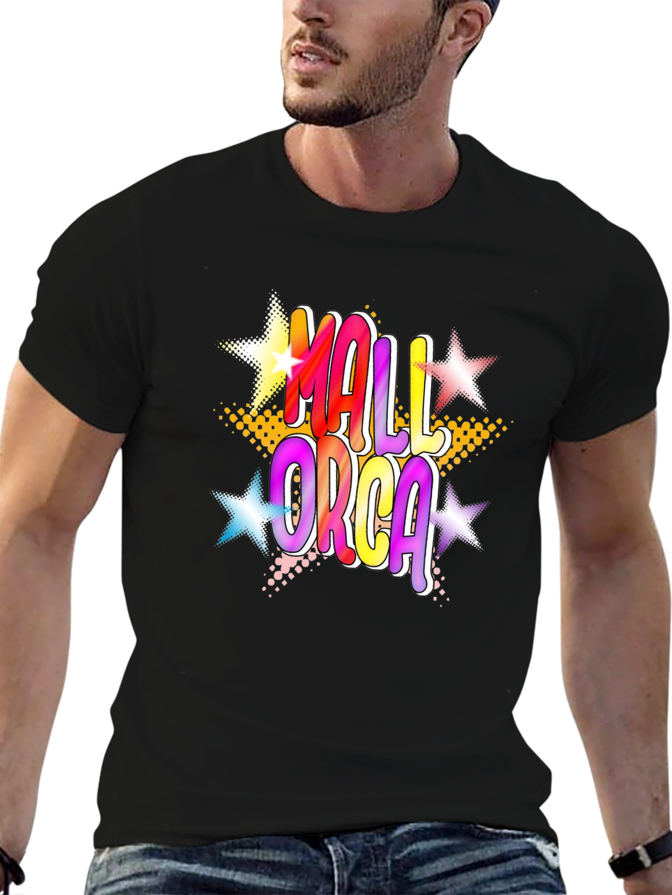 Mallorca Graphic T-Shirt Black Tee