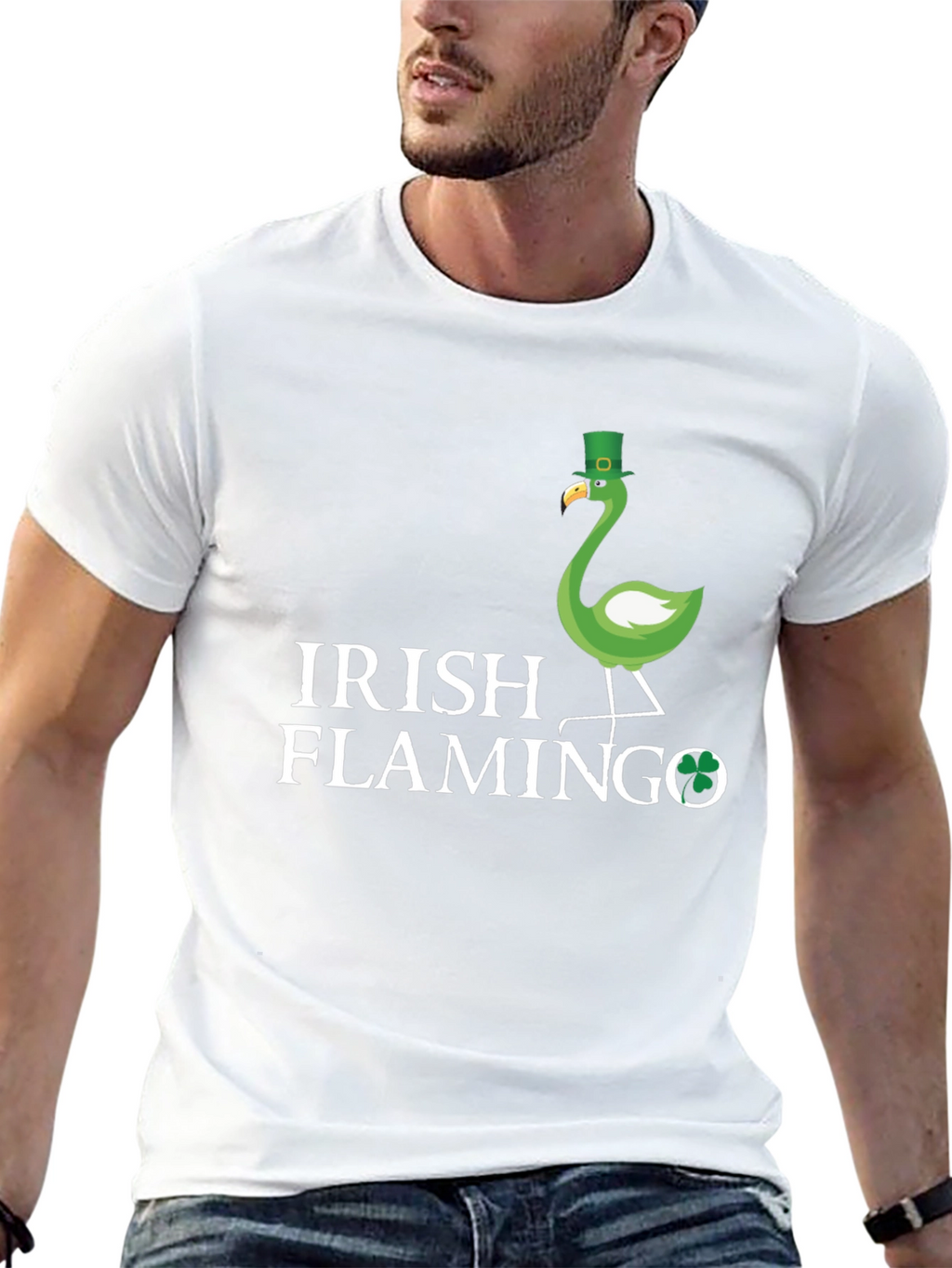 Irish Flamingo St. Patricks Day T-Shirt