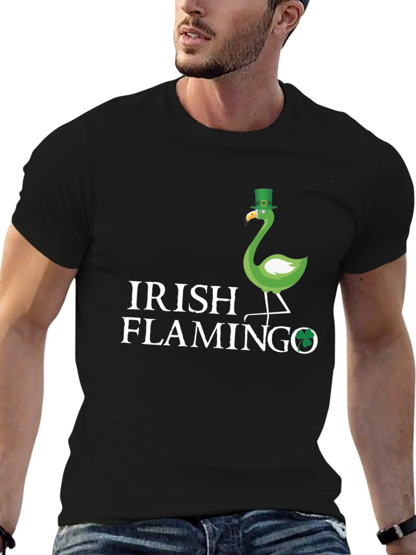 Irish Flamingo St. Patricks Day T-Shirt