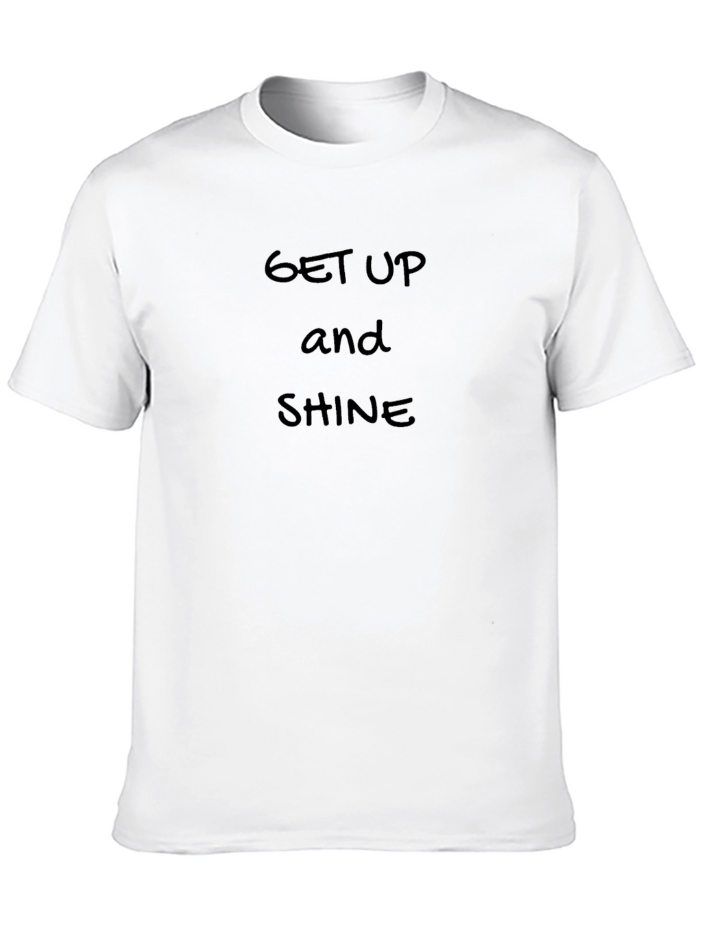 Get Up and Shine Black Graphic T-Shirt