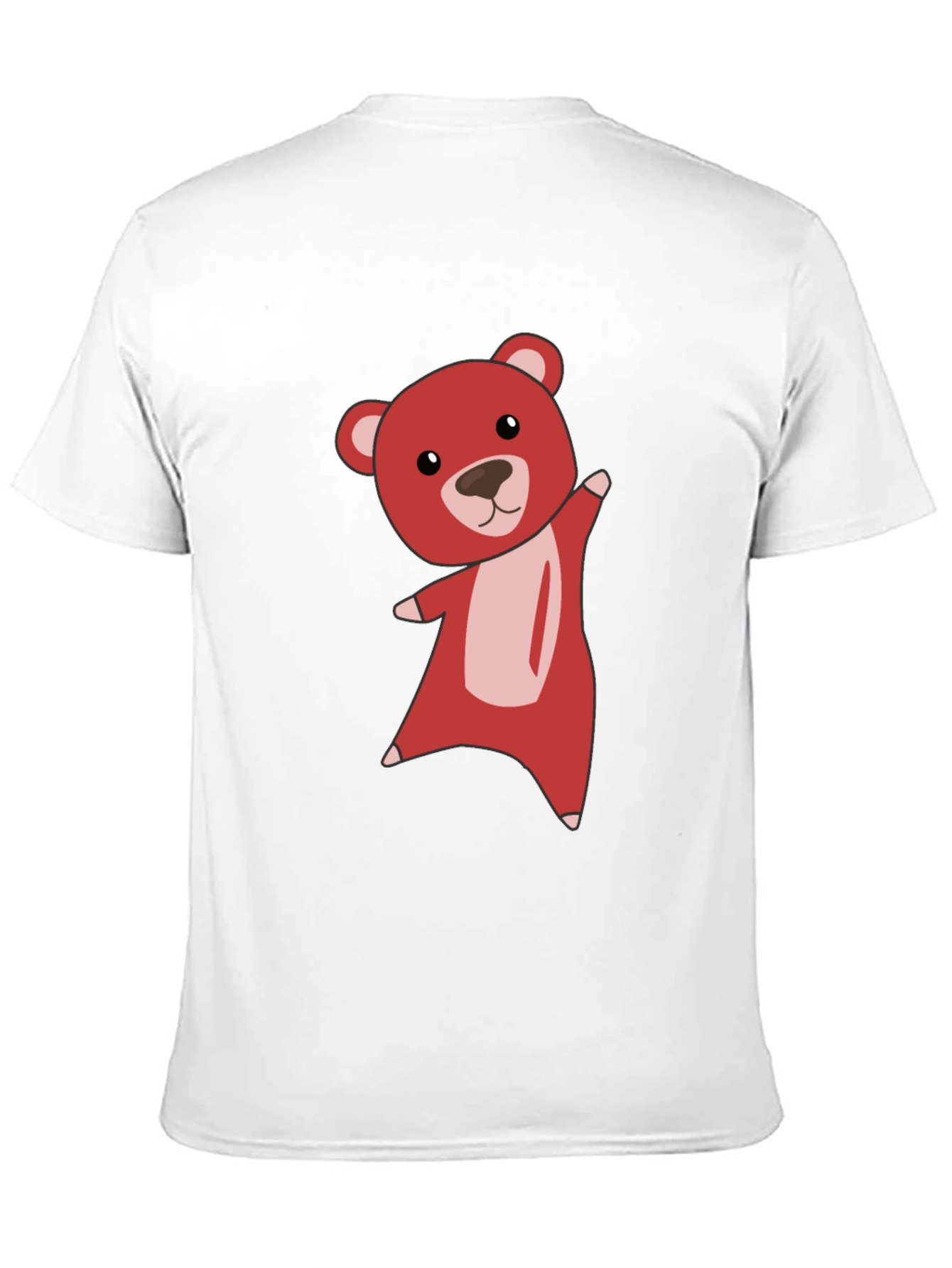 Cute Bear Graphic Tee - Soft Black T-Shirt