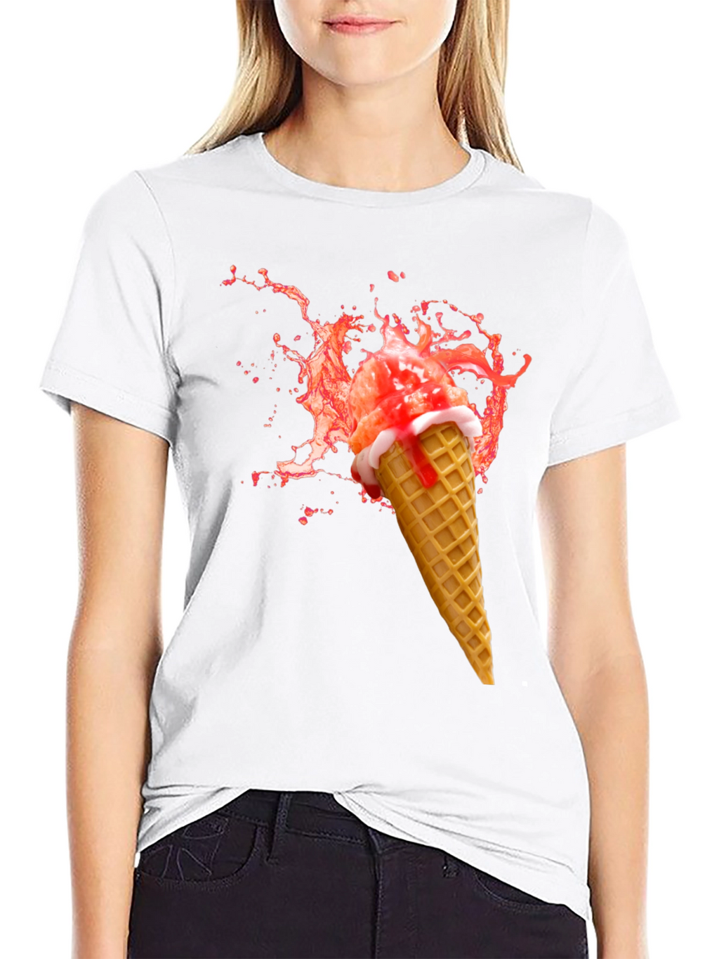 Ice Cream Cone Graphic T-Shirt