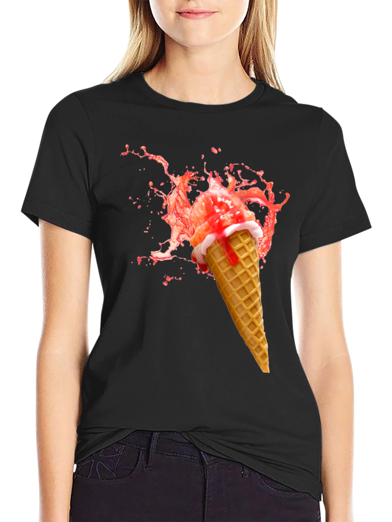 Ice Cream Cone Graphic T-Shirt