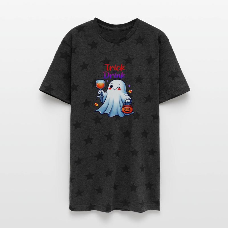 Whimsical Ghost Halloween Drink Design