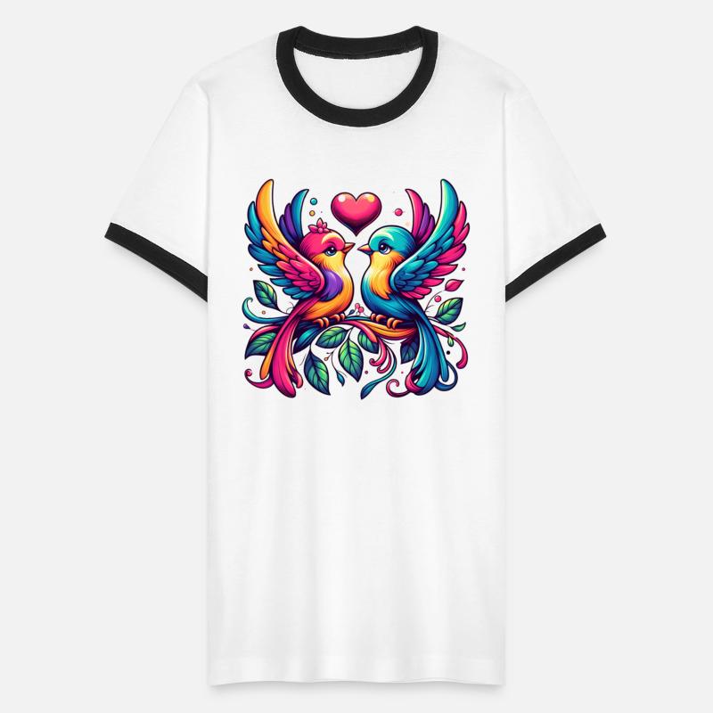 Whimsical Love Birds