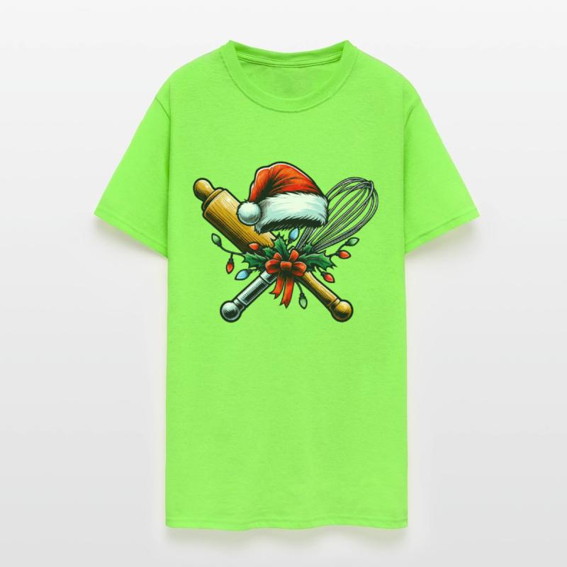 Whisk Rolling Pin Baking Baker Christmas Hat Xmas