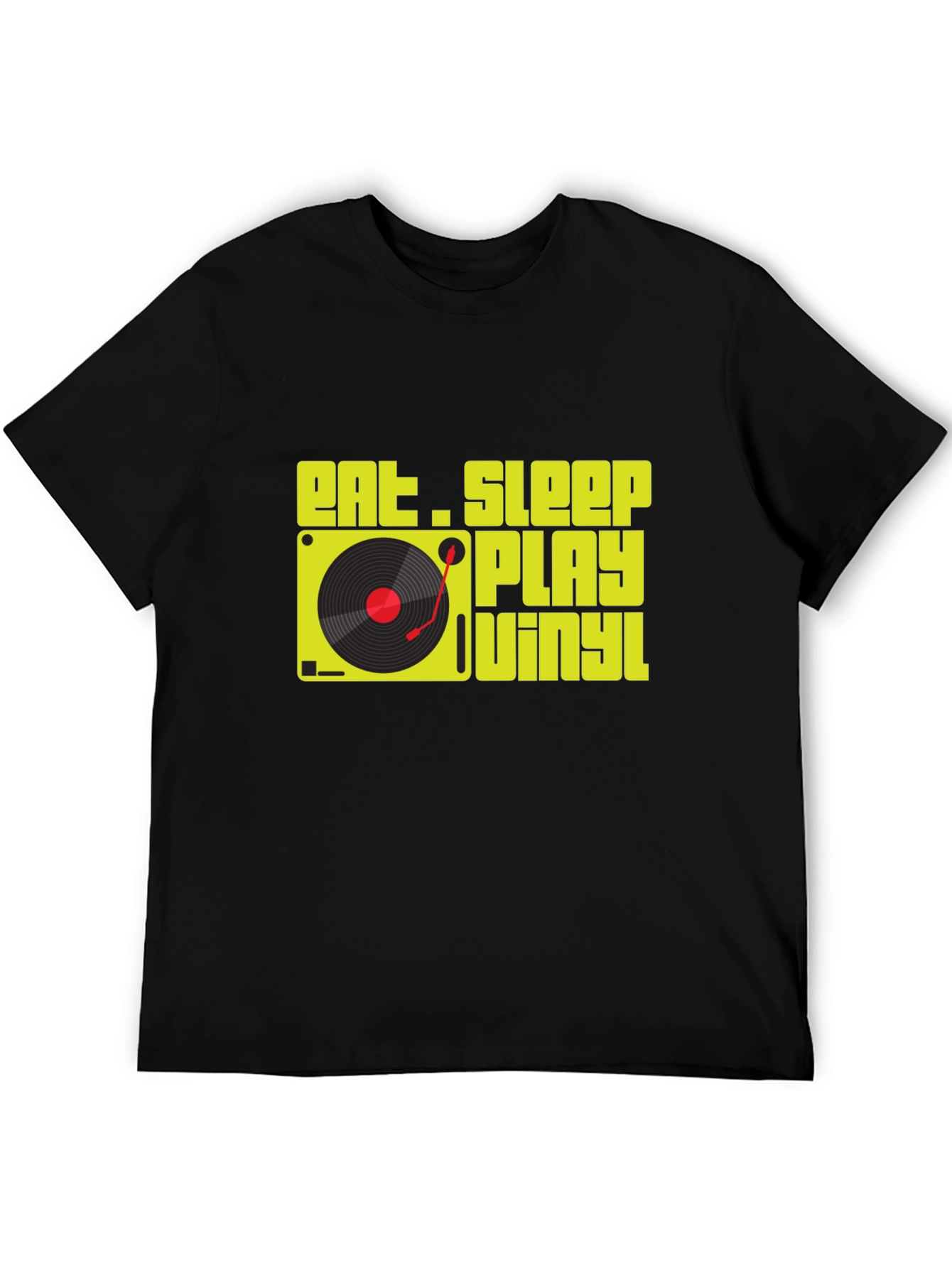 Eat Sleep Play Vinyl T-Shirt - DJ Music Lover Tee