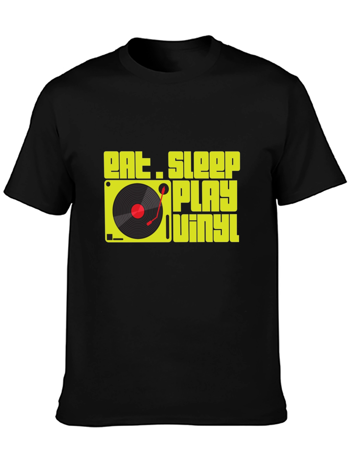 Eat Sleep Play Vinyl T-Shirt - DJ Music Lover Tee