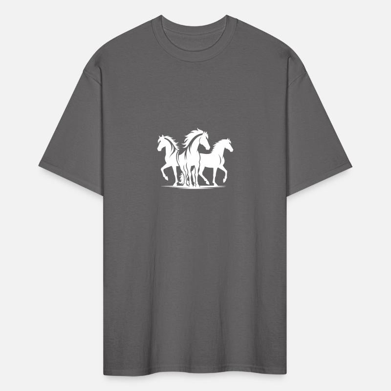 Wild Group Of Horses Enjoying Their Free Run