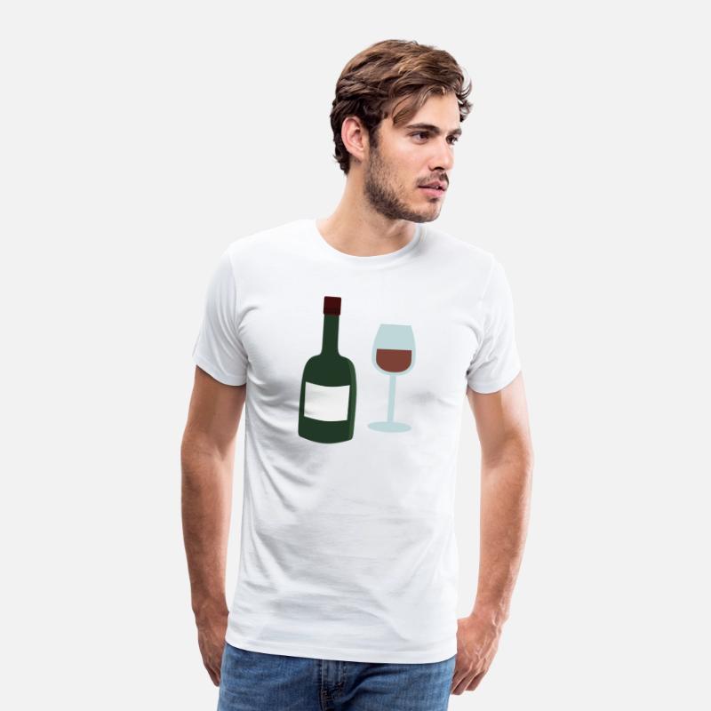 wine bottle and wine glass
