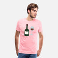 wine bottle and wine glass
