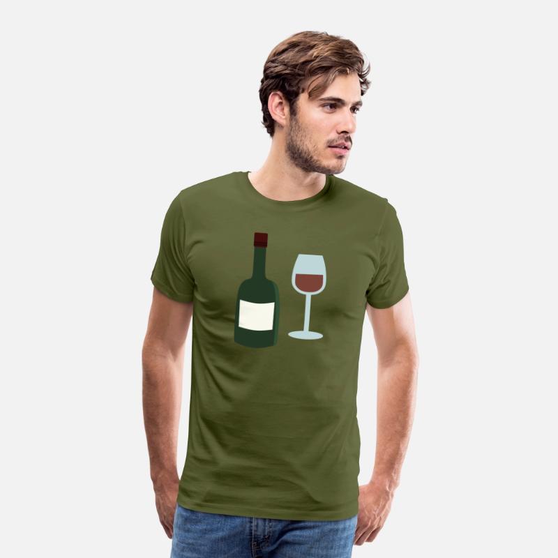 wine bottle and wine glass