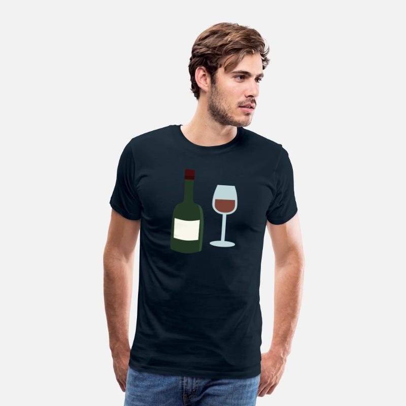 wine bottle and wine glass