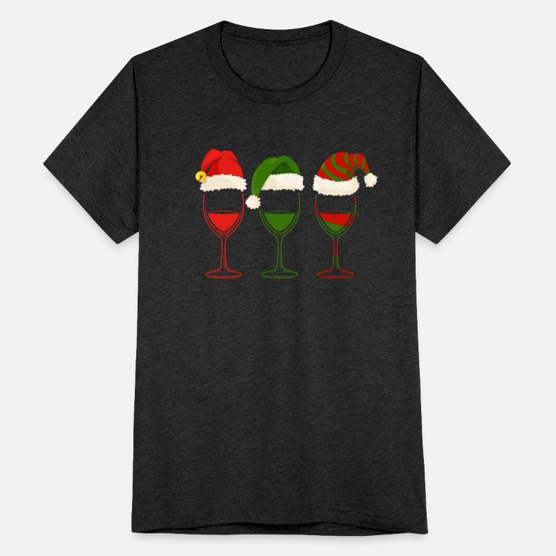 Wine Santa Hat Christmas