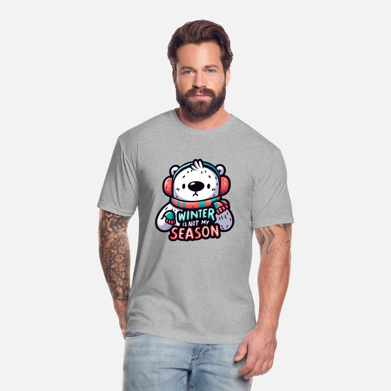 Winter Blues: Whimsical Polar Bear Cartoon