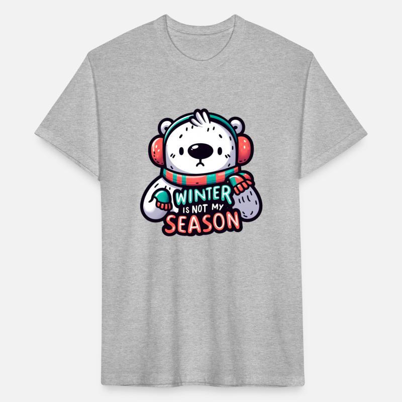 Winter Blues: Whimsical Polar Bear Cartoon