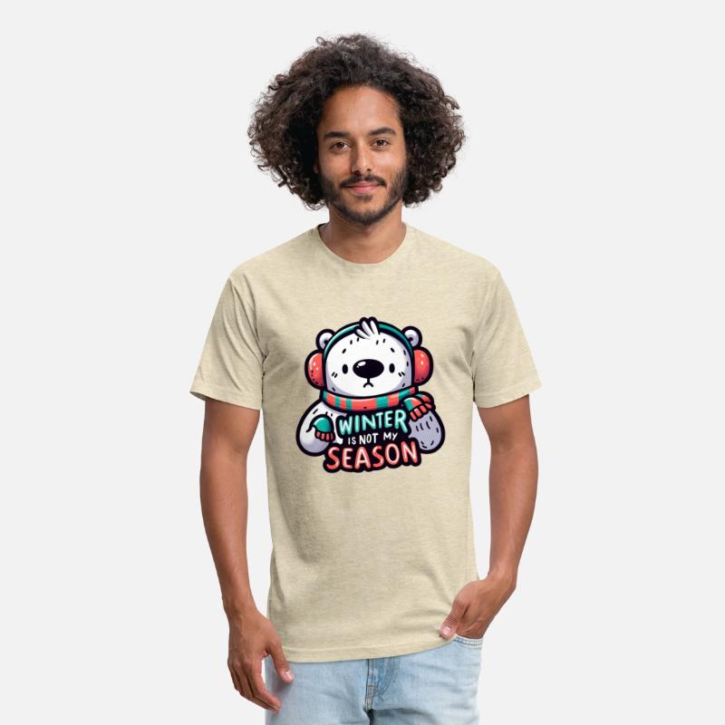 Winter Blues: Whimsical Polar Bear Cartoon