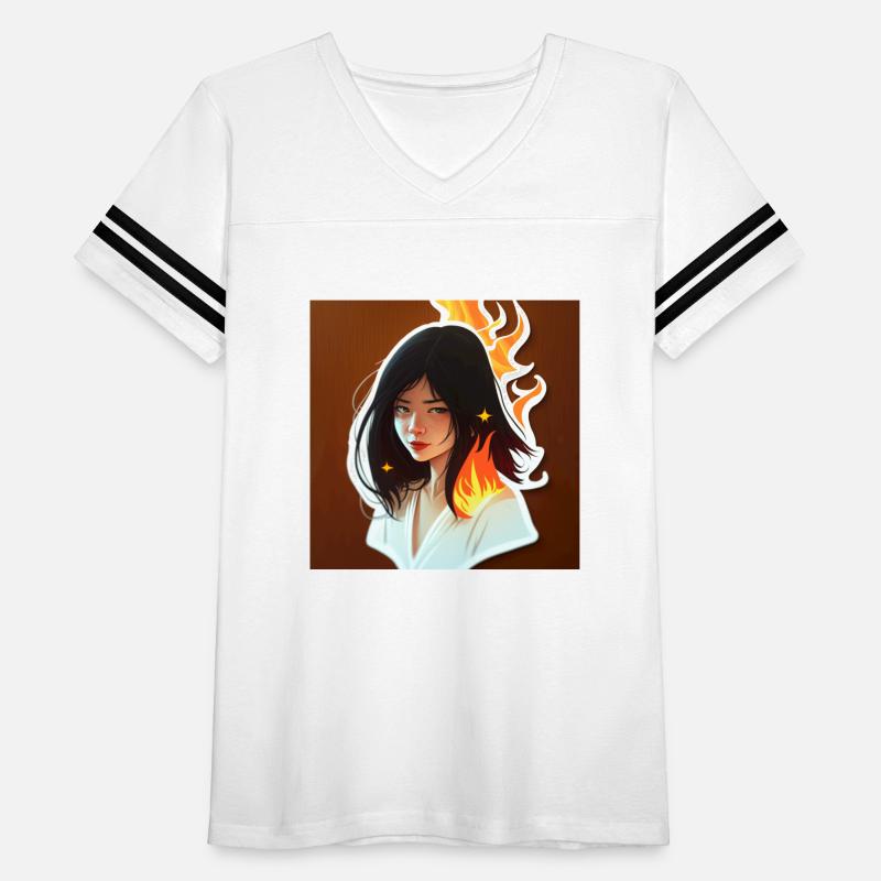 witch black hair sticker red orange yellow black