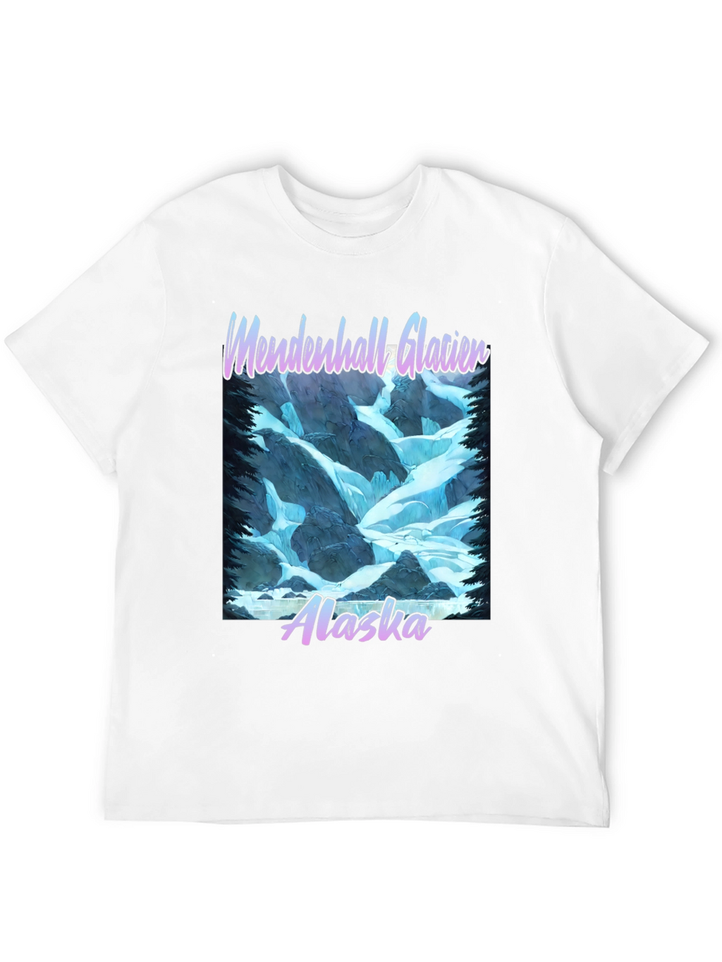 Mendenhall Glacier Alaska Graphic T-Shirt