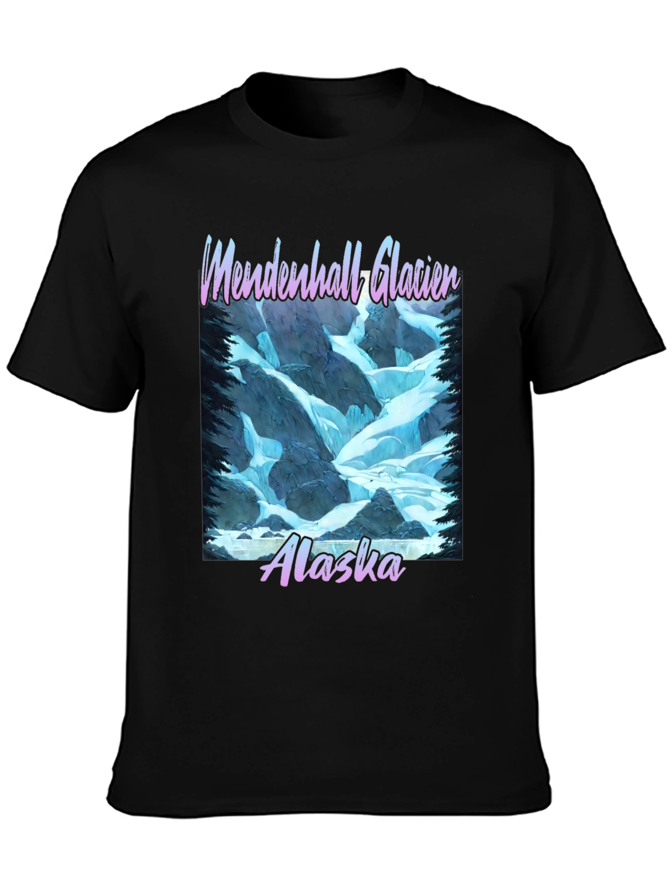 Mendenhall Glacier Alaska Graphic T-Shirt