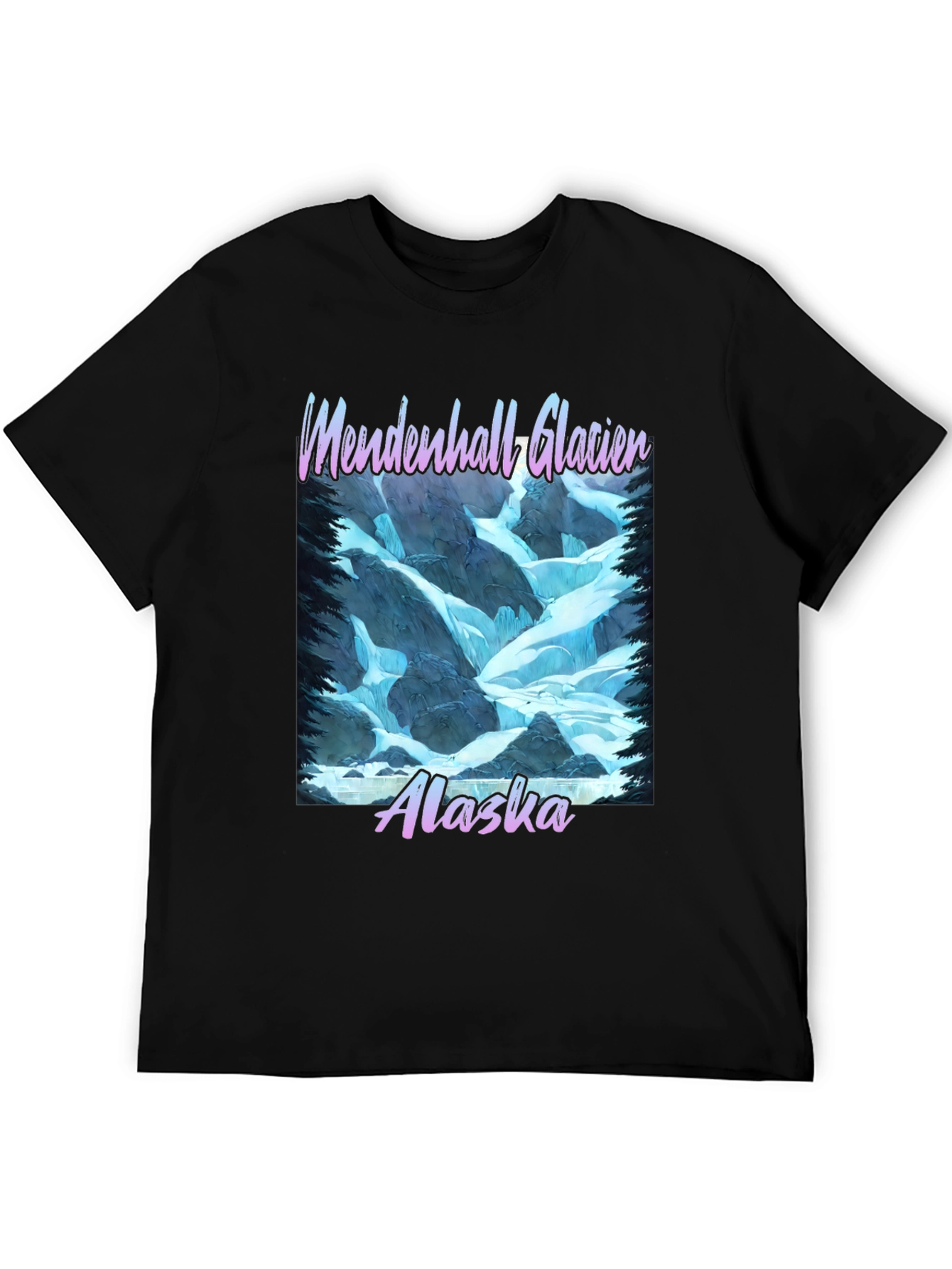 Mendenhall Glacier Alaska Graphic T-Shirt