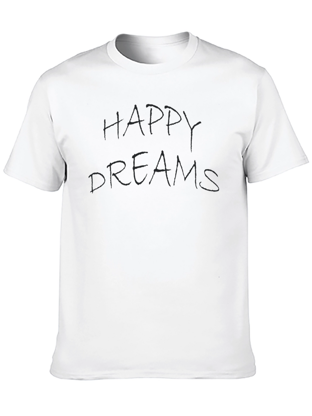 Happy Dreams Black Graphic T-Shirt