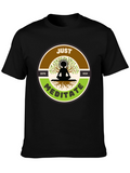 Just Meditate Black Graphic Tee