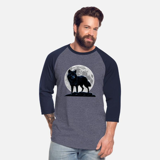 Wolf howling at the moon graphic t-shirt