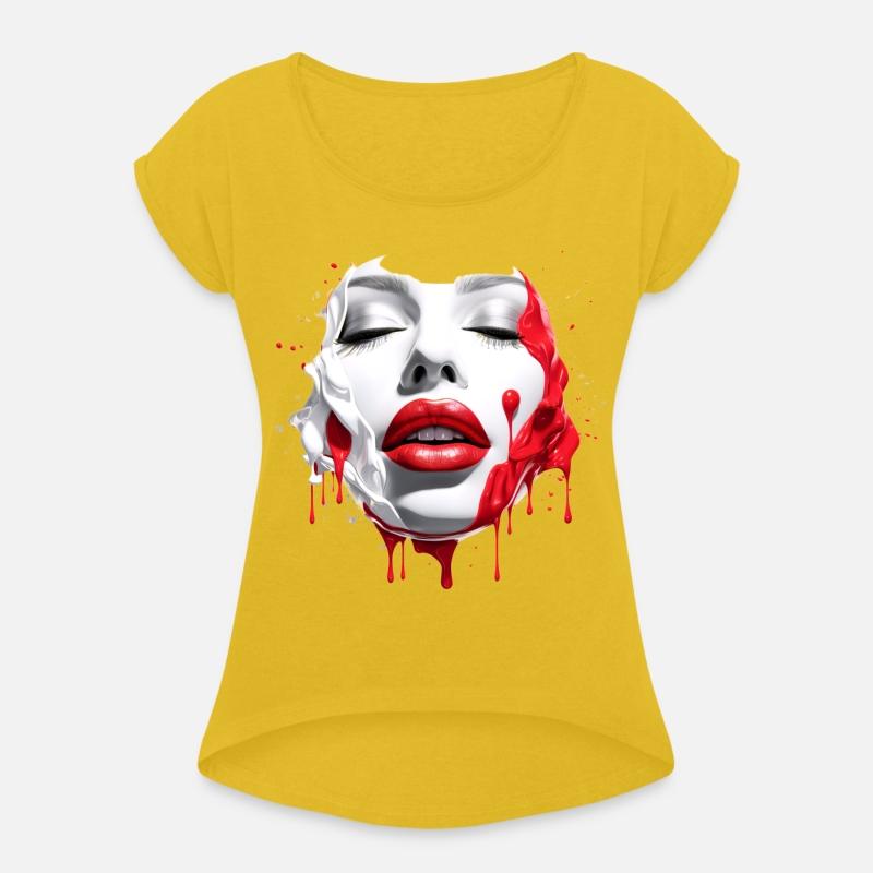 Woman Face Red Lips Feminine