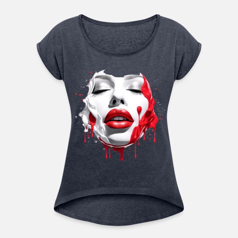 Woman Face Red Lips Feminine