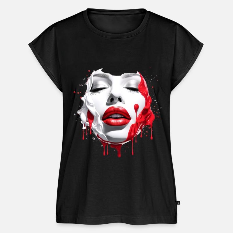 Woman Face Red Lips Feminine